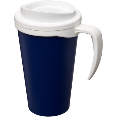 Термокружка Americano Grande, колір синій, білий - 21000407- Фото №1