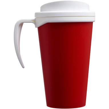 Термокружка Americano Grande, цвет красный, белый - 21000408- Фото №5