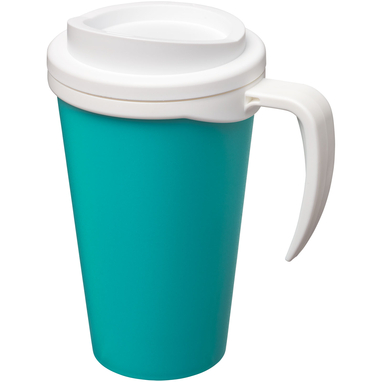 Термокружка Americano Grande, цвет цвет морской волны, белый - 21000409- Фото №1