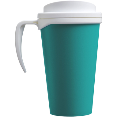 Термокружка Americano Grande, цвет цвет морской волны, белый - 21000409- Фото №5