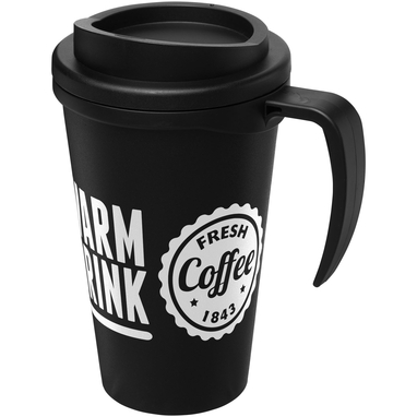 Термокружка Americano Grande, колір суцільний чорний - 21000412- Фото №2