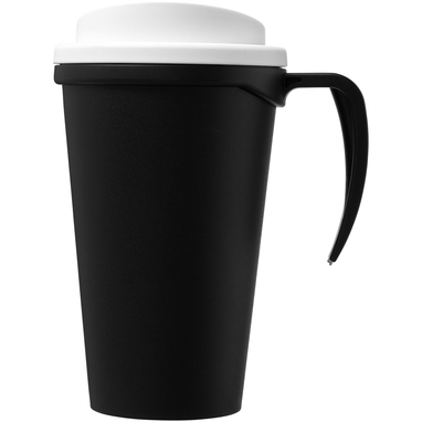 Термокружка Americano Grande, колір суцільний чорний, білий - 21000413- Фото №4
