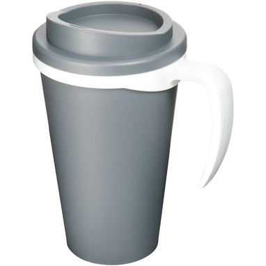 Термокружка Americano Grande, колір сірий, білий - 21000426- Фото №1