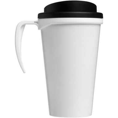 Термокружка Brite-Americano grande, колір білий, суцільний чорний - 21000601- Фото №4