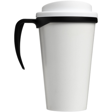 Термокружка Brite-Americano grande, цвет сплошной черный, белый - 21000613- Фото №4
