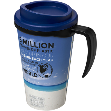 Термокружка Brite-Americano grande, колір суцільний чорний, синій - 21000614- Фото №1