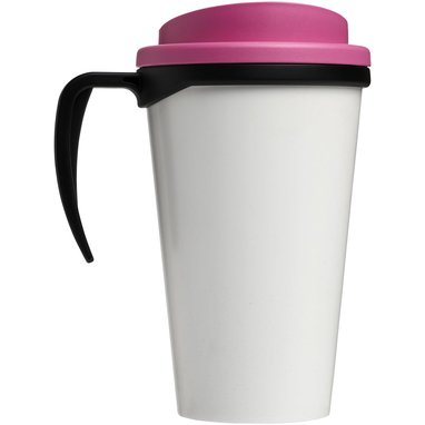 Термокружка Brite-Americano grande, цвет сплошной черный, розовый - 21000621- Фото №4