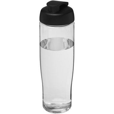 Бутылка спортивная H2O Tempo, цвет прозрачный, сплошной черный - 21004000- Фото №1