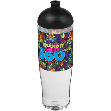 Бутылка спортивная H2O Tempo, цвет прозрачный, сплошной черный - 21004200- Фото №2