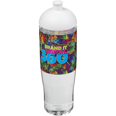 Бутылка спортивная H2O Tempo, цвет прозрачный, белый - 21004201- Фото №2