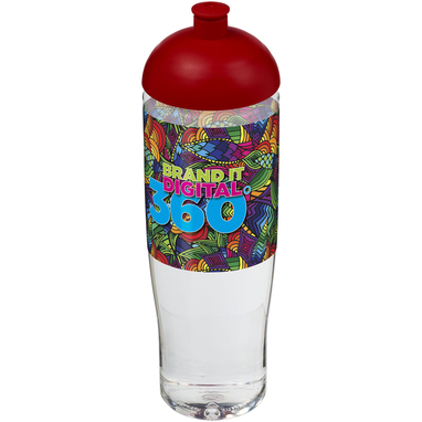 Бутылка спортивная H2O Tempo, цвет прозрачный, красный - 21004203- Фото №2
