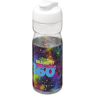Бутылка спортивная H2O Base, цвет прозрачный, белый - 21004501- Фото №2