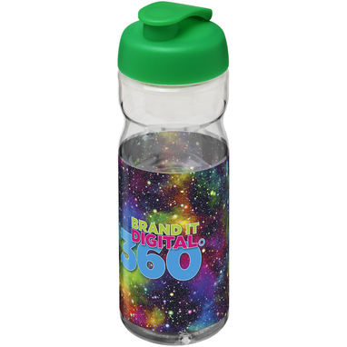 Бутылка спортивная H2O Base, цвет прозрачный, зеленый - 21004506- Фото №2