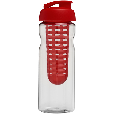 Бутылка спортивная H2O Base, цвет прозрачный, красный - 21004602- Фото №4