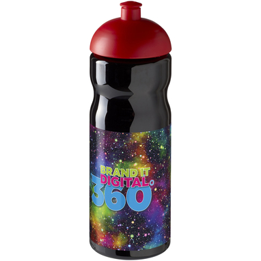 Бутылка спортивная H2O Base, цвет сплошной черный, красный - 21004714- Фото №2