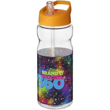 Бутылка спортивная H2O Base, цвет прозрачный, оранжевый - 21004919- Фото №2