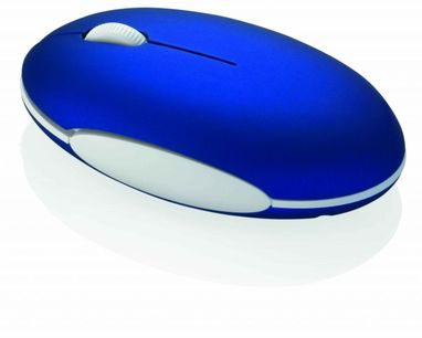 Мышка с интегрированным складывающимся кабелем, синяя - 12340700- Фото №1