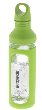 Скляна пляшка Hover, колір зелений, прозорий - 10045402- Фото №2