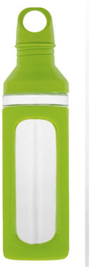 Скляна пляшка Hover, колір зелений, прозорий - 10045402- Фото №3