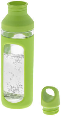Скляна пляшка Hover, колір зелений, прозорий - 10045402- Фото №4