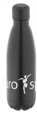 Бутылка Riga с медной вакуумной изоляцией, цвет сплошной черный - 10045600- Фото №2