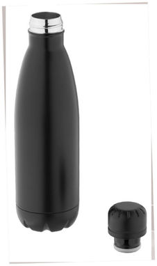 Бутылка Riga с медной вакуумной изоляцией, цвет сплошной черный - 10045600- Фото №4