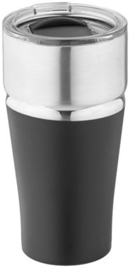 Термокружка Milo с медной вакуумной изоляцией, цвет сплошной черный, серебряный - 10045800- Фото №1