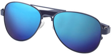 Зеркальные солнцезащитные очки Vesica, цвет синий - 10047001- Фото №7