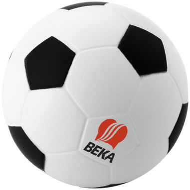 Антистресс в форме футбольного мяча, цвет белый, сплошной черный - 10209900- Фото №2