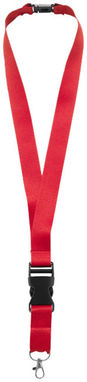 Шнурок Yogi со съемным креплением, цвет красный - 10213000- Фото №1