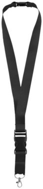 Шнурок Yogi со съемным креплением, цвет сплошной черный - 19544348- Фото №1
