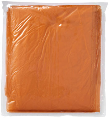Одноразовий дощовик з чохлом, колір помаранчевий прозорий - 19538770- Фото №5