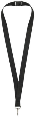 Шнурок Lago, цвет сплошной черный - 10219300- Фото №1