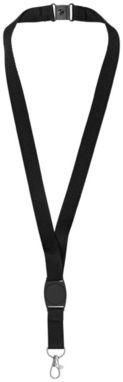Шнурок Gatto, цвет сплошной черный - 10220600- Фото №1