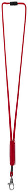 Шнурок Landa с регулируемой вставкой, цвет красный - 10220702- Фото №4