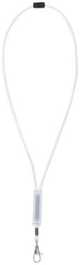Шнурок Landa з регульованою вставкою, колір білий - 10220703- Фото №1