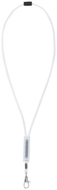 Шнурок Landa з регульованою вставкою, колір білий - 10220703- Фото №2