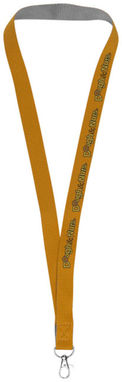 Двухцветный шнурок Aru с застежкой на липучке, цвет оранжевый - 10220802- Фото №2