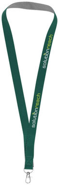 Двоколірний шнурок Aru із застібкою на липучці, колір зелений - 10220803- Фото №2