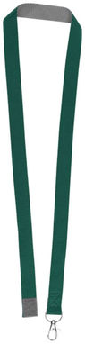 Двоколірний шнурок Aru із застібкою на липучці, колір зелений - 10220803- Фото №5