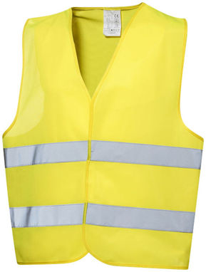 Профессиональный светоотражающий жилет в чехле, цвет желтый - 10401000- Фото №4
