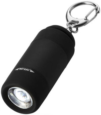 Брелок-фонарь Avior с зарядкой от USB, цвет сплошной черный - 10413800- Фото №4