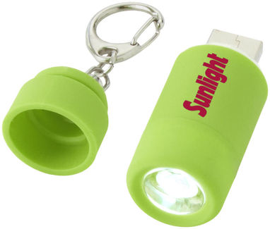 Брелок-фонарь Avior с зарядкой от USB, цвет зеленый - 10413802- Фото №2