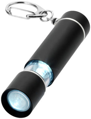 Брелок-ліхтарик Lepus, колір суцільний чорний - 10414300- Фото №1