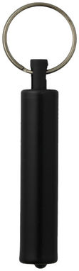 Брелок-фонарик Retro, цвет сплошной черный - 10416303- Фото №4