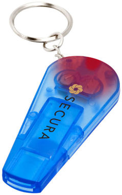 Свисток і брелок-ліхтарик Spica, колір синій прозорий - 10417901- Фото №2