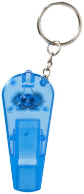 Свисток і брелок-ліхтарик Spica, колір синій прозорий - 10417901- Фото №4