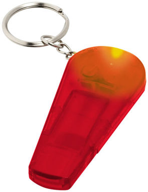 Свисток и брелок-фонарик Spica, цвет красный прозрачный - 10417902- Фото №1