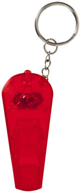 Свисток и брелок-фонарик Spica, цвет красный прозрачный - 10417902- Фото №4