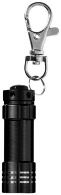 Брелок-ліхтарик Astro, колір суцільний чорний - 10418000- Фото №4